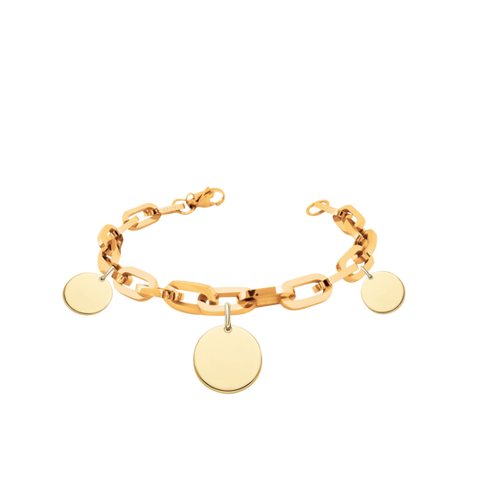 Bracelet with engraved pendants